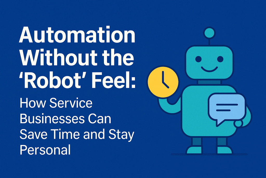 Automation Without the ‘Robot’ Feel: How Service Businesses Can Save Time and Stay Personal
