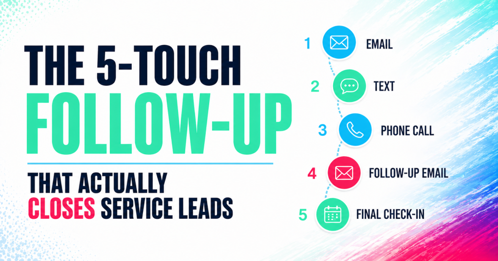 The 5-Touch Follow-Up That Actually Closes Service Leads